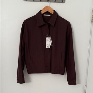 Uniqlo Women's Deep Brown Relaxed Jacket